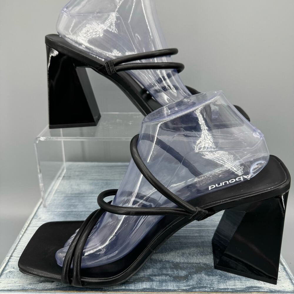 NEW Abound Women’s Austyn Strappy Sandals Black Size 10M - Picture 2 of 10